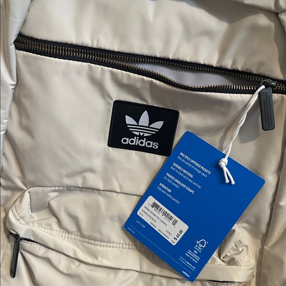 Adidas Originals National Plus Backpack Alumina Beige Black Built to Last
